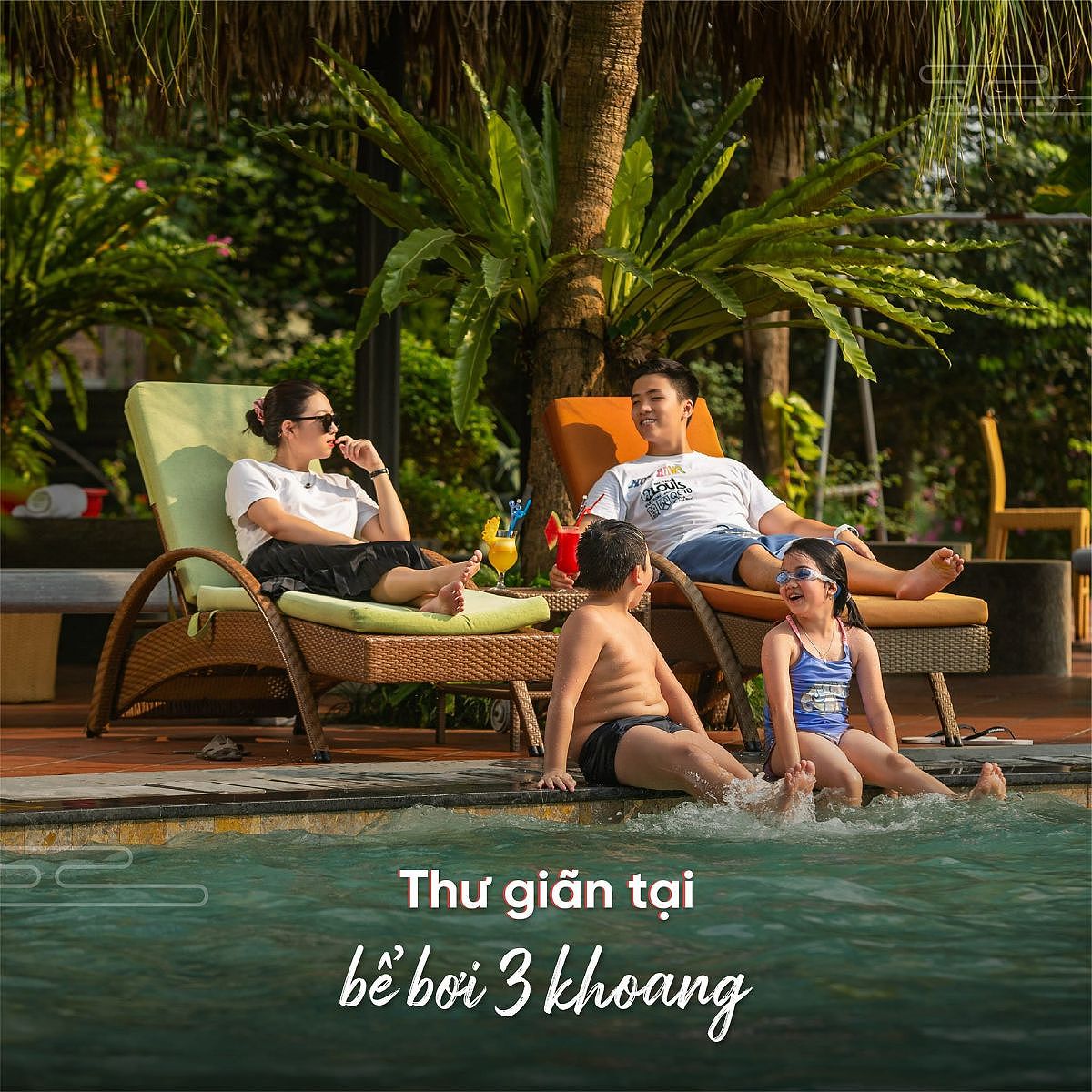 Bể bơi mùa hè tại Asean Resort Sơn Tây Hà Nội