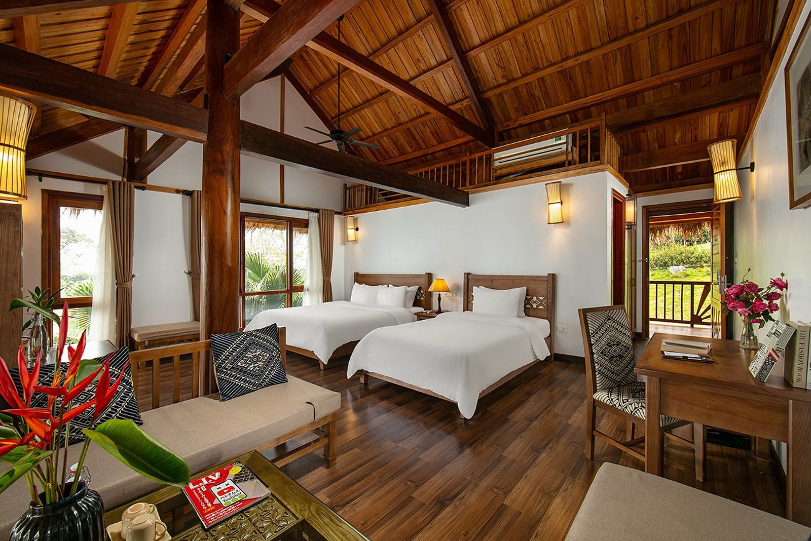 Phòng Family Suite tại Mai Châu Hideaway Lake Resort