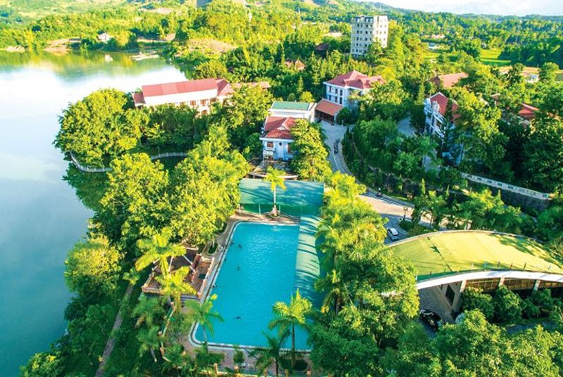 Phòng nghỉ tại Him Lam Resort Điện Biên